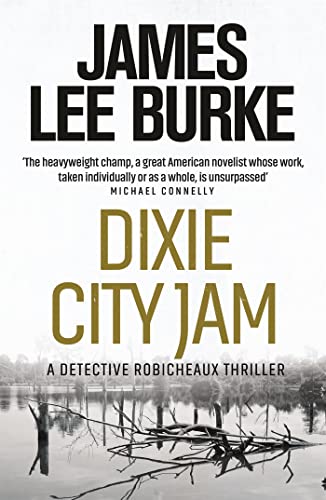 Book cover for "Dixie City Jam" by James Lee Burke, featuring a swamp scene.