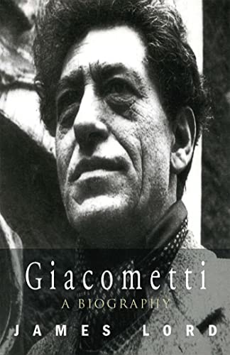 Black and white portrait of Alberto Giacometti, book cover.