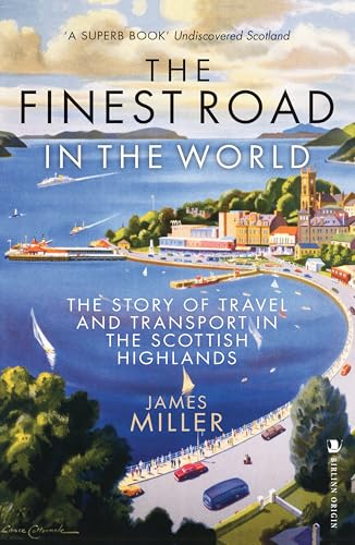 Book cover depicting a coastal town and boats in the Scottish Highlands.