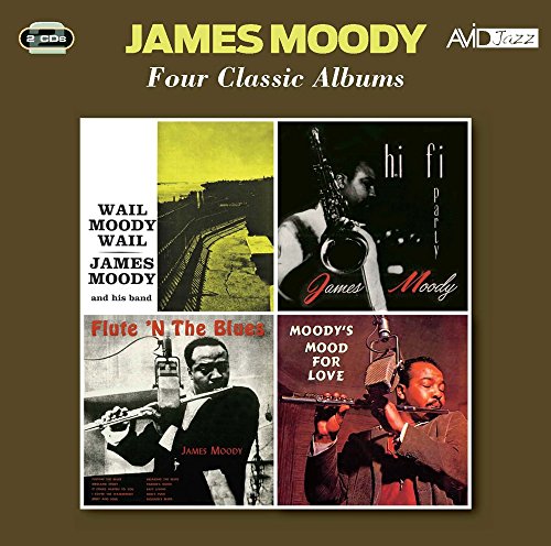 CD cover for James Moody’s “Four Classic Albums” featuring album art.