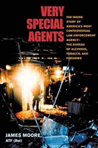 Book cover for “Very Special Agents” with a blurred, fiery background.