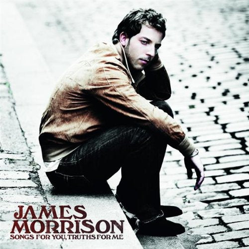 James Morrison album cover: artist seated on pavement, looking down.