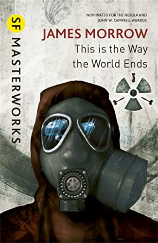 Book cover featuring a person in a gas mask with a radioactive symbol background.