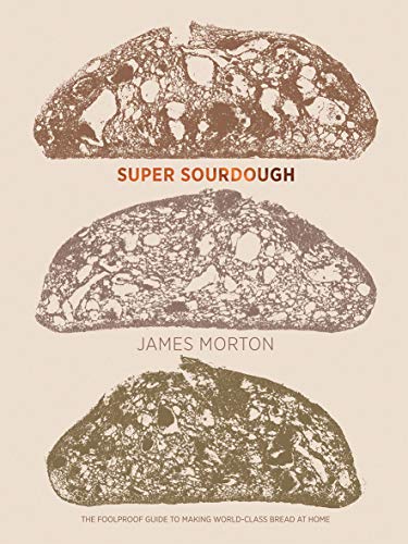 Book cover featuring three slices of sourdough bread stacked vertically on a beige background.