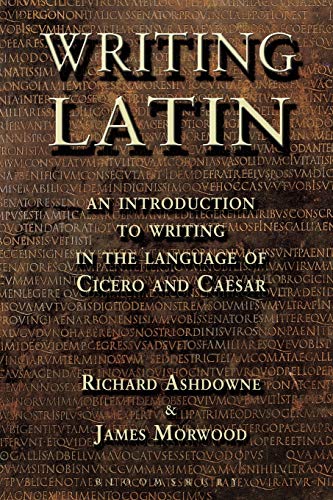 Book cover: "Writing Latin" with textured, ancient document background.