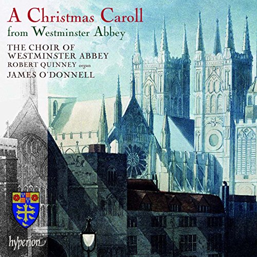 Cover of "A Christmas Caroll" CD featuring Westminster Abbey illustration and text details.