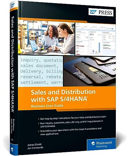 Book cover: "Sales and Distribution With SAP S/4HANA", showing warehouse scene.
