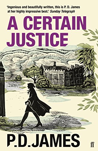 Book cover: “A Certain Justice” by P.D. James, with a silhouetted figure.