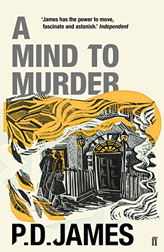 Book cover: "A Mind to Murder" by P.D. James, with house illustration.