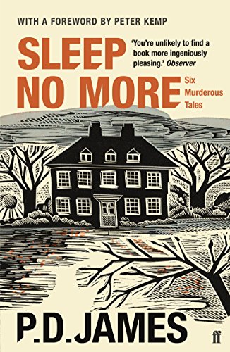 Book cover: "Sleep No More" by P.D. James, featuring a large house illustration.