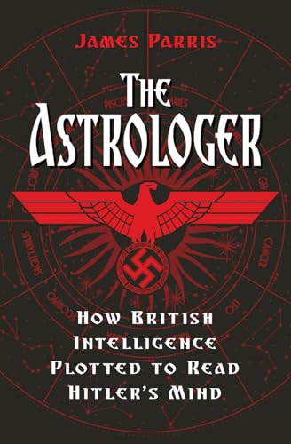 Book cover: red and black design with astrological symbols and a swastika.