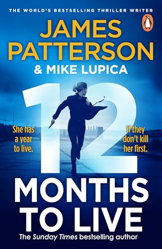 Book cover: woman running, large “12” and title “Months to Live”.