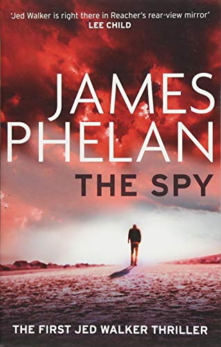 Book cover: "The Spy" by James Phelan, with a lone figure on a beach.