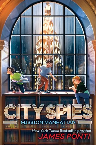 Book cover: three young spies with the Empire State Building backdrop.