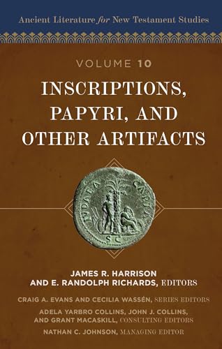 Book cover: "Inscriptions, Papyri, and Other Artifacts" with a coin image.