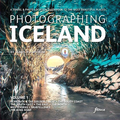 Book cover featuring an Icelandic cave with a person silhouetted inside.