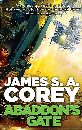 Book cover for Abaddon's Gate by James S. A. Corey featuring sci-fi spacecraft imagery.