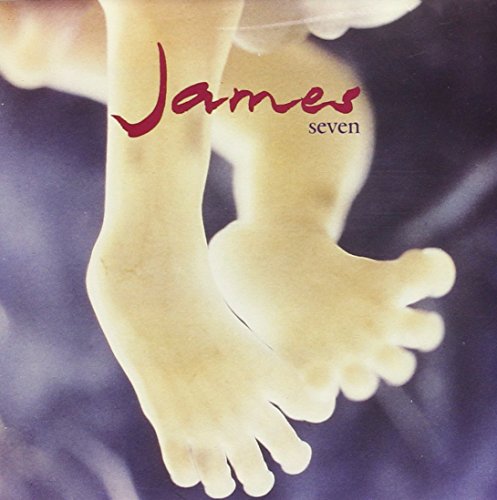 CD cover for James’ “Seven” album featuring feet and red text.