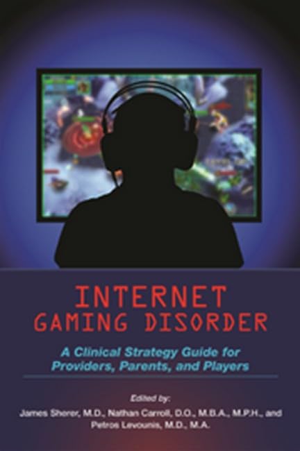 Book cover with silhouette of gamer and title "Internet Gaming Disorder".