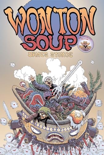 “Wonton Soup” comic book cover featuring a chaotic scene in a bowl.