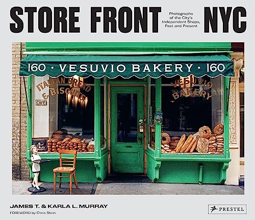 Book cover featuring a green storefront of Vesuvio Bakery in NYC.