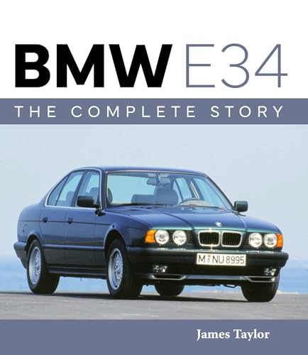 Book cover featuring a dark blue BMW E34 sedan.