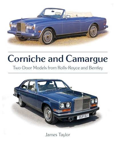 Book cover featuring blue Rolls-Royce Corniche and Bentley Camargue cars.