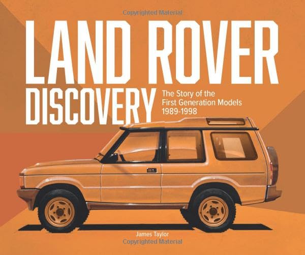 Book cover featuring a side view of a first-generation Land Rover Discovery.