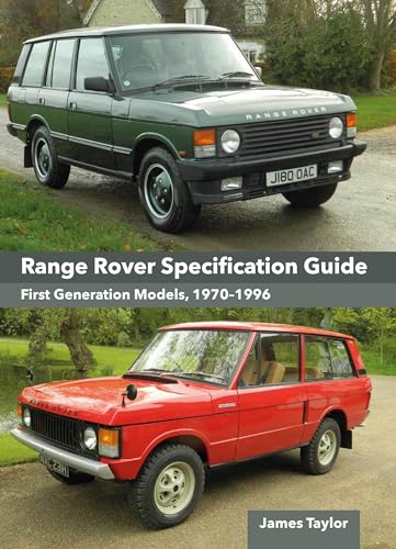 Book cover featuring a classic green Range Rover and red model.