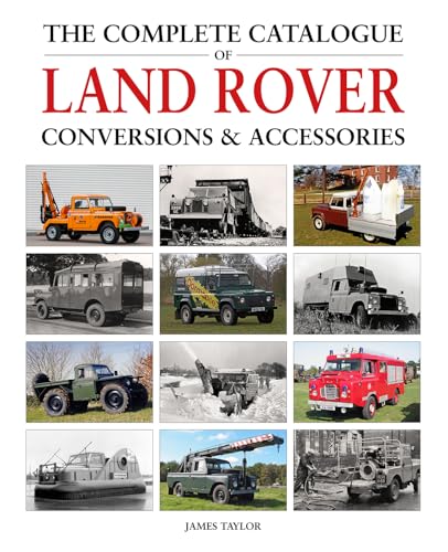 Book cover featuring various modified Land Rover vehicles in black and white.