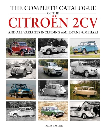 Book cover featuring various vintage Citroën 2CV cars in black and white & color.