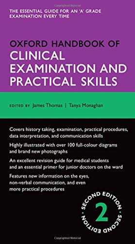 Purple and green medical handbook cover, second edition, with text details.