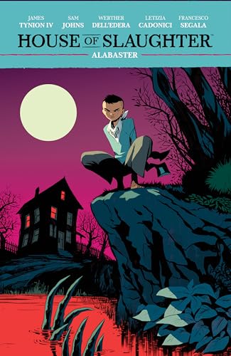 Graphic novel cover with horror theme, dark colors, and possibly a haunted house.