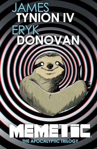 Book cover: sloth giving the middle finger against a swirling, hypnotic background.