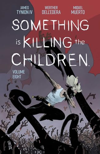 A woman with white hair fights a dark, tentacled creature on a book cover.