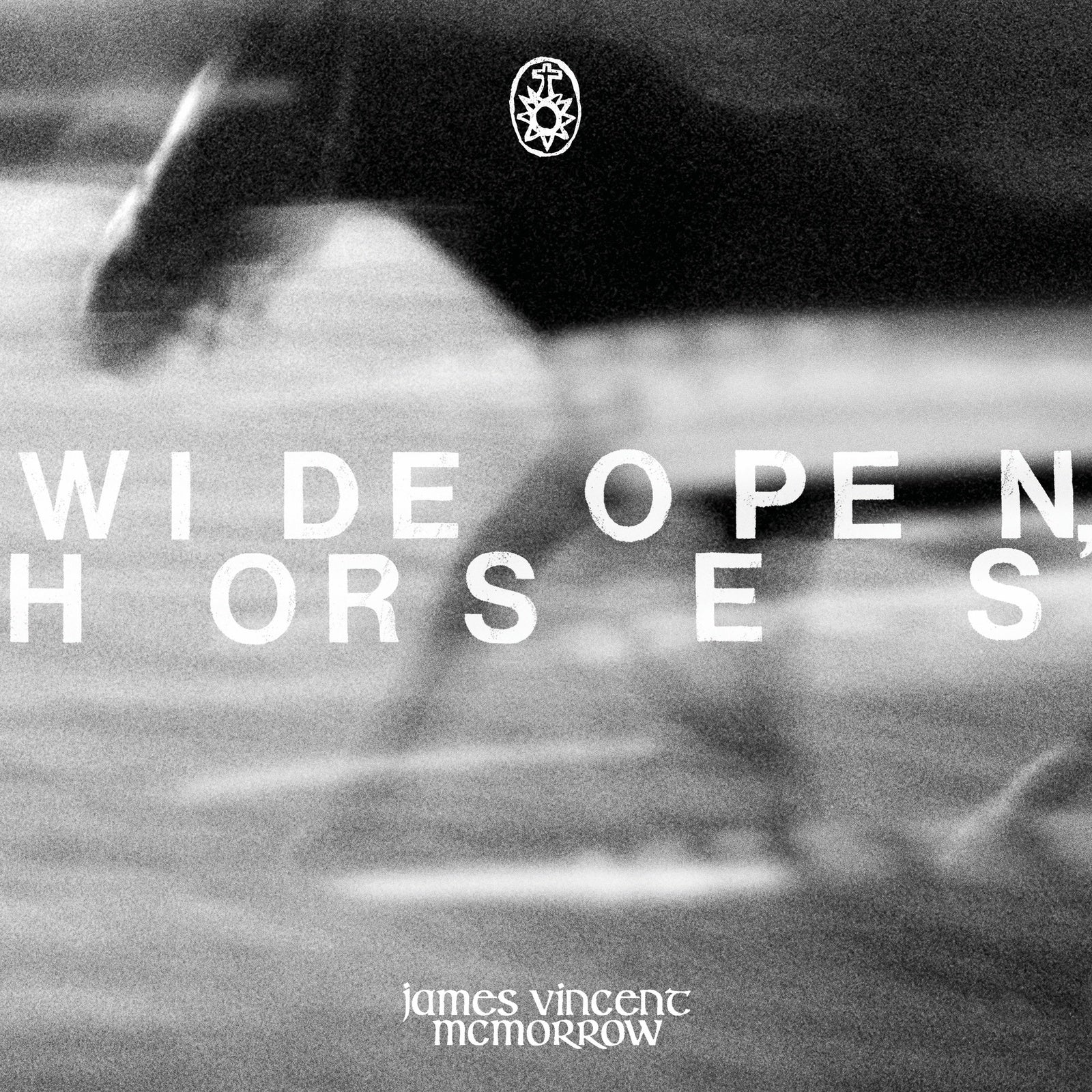 CD cover for James Vincent McMorrow’s “Wide Open Horses,” black and white.