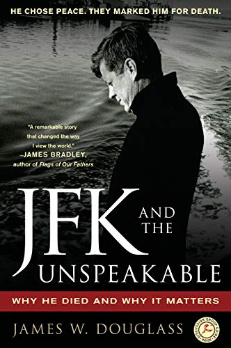 Book cover featuring a black and white profile photo of John F. Kennedy.