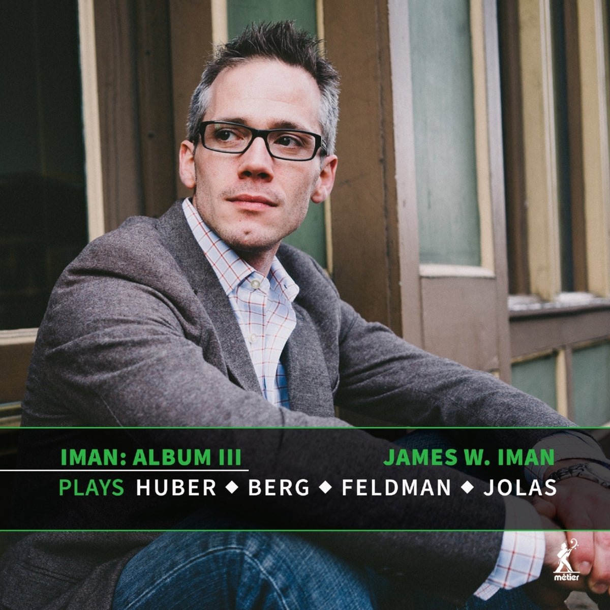Album cover for James W. Iman’s “Iman - Album III” featuring a portrait of the artist.