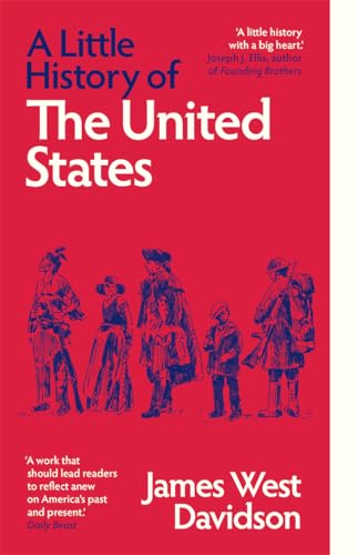 Book cover with red background, white and blue text, and illustrations of historical figures.
