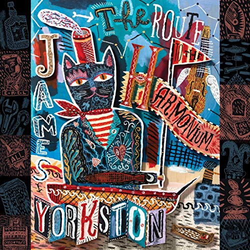 Album cover for James Yorkston’s “The Route to The Harmonium” featuring a cat.
