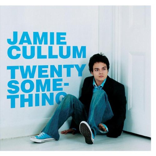 Album cover for Jamie Cullum’s “Twentysomething” featuring the artist seated.