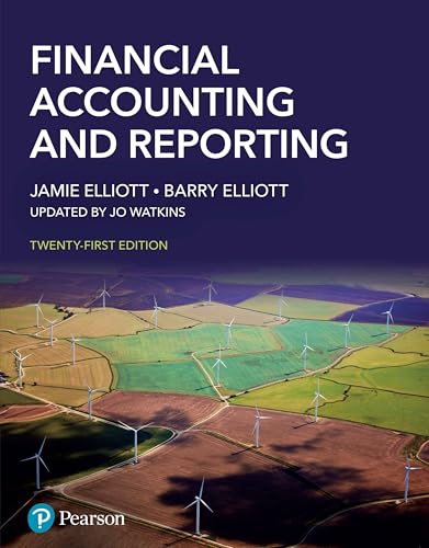 Textbook cover: “Financial Accounting and Reporting” with a wind turbine field.