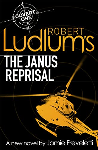 Book cover: “Robert Ludlum’s The Janus Reprisal” with a helicopter image.