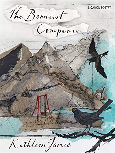 Book cover featuring a collage of mountains, a red swing, birds, and handwritten text.