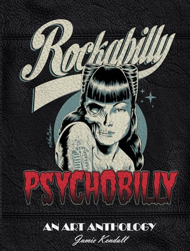 Book cover: “Rockabilly/Psychobilly” with skull-like woman illustration.