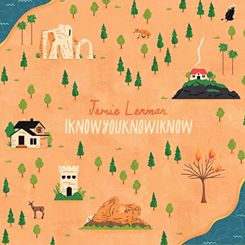 CD cover art: illustrated landscape with buildings, trees, and animals.