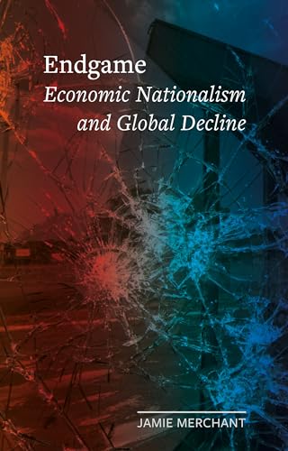 Book cover for "Endgame" with cracked glass and red-blue color scheme.