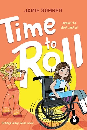Book cover: "Time to Roll: Volume 2" featuring two girls, one in a wheelchair.