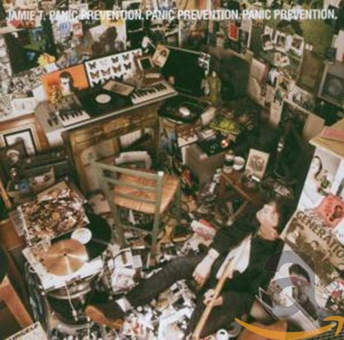 Jamie T. "Panic Prevention" CD cover with cluttered room imagery.