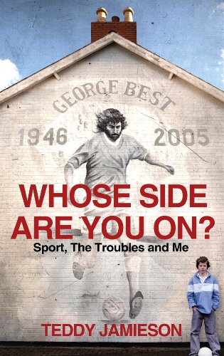 Book cover featuring a mural of footballer George Best and a young boy.